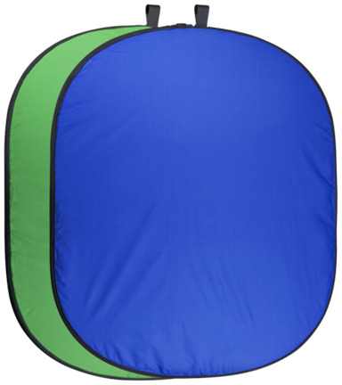 WALIMEX PRO Sklopiva pozadina zelena/plava, 150x210 cm