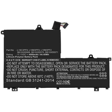 COREPARTS Baterija za Lenovo laptop 53,71Wh Li-Pol 11,55V 4650mAh crna