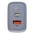TACTICAL Kućni punjač MicroGrid, QC 45 W, 1× USB-A + 1× USB-C, siva