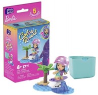 MATTEL Lutka Mega Bloks Barbie za surfanje i plivanje HHP86