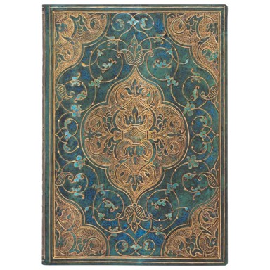 PAPERBLANKS Notes midi, 13 × 18 cm, crte, 88 listova, bez zatvaranja, Turquoise Chronicles Flexis (FB8226-2)