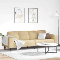 Tkaninska sofa s jastukom Siva zelena 208 cm Baršunasta tkanina