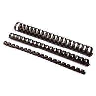 FELLOWES Plastične spirale 10 mm, crne, 41–55 listova, 100 kom