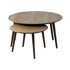 UNIQUE FURNITURE Stolići za kavu Adda set 2 kom ø 88 cm u dekoru hrasta smeđi