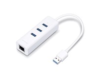 TP-LINK Mrežni adapter UE330, USB 3.0, gigabit etherner, 3x USB 3.0