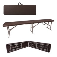 Klupa, sklopiva, 180x28x43 cm