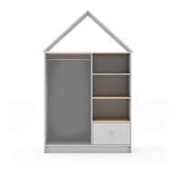 MARCKERIC Bijeli otvoreni dječji ormar 110x180 cm Estefania 