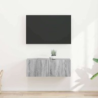TV zidni ormar, 2 komada, Siva Sonoma 60 x 31 x 29.5 cm