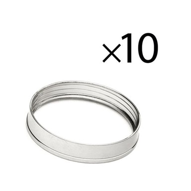 EKWB Obrubni prsten za kompresijske spojeve Torque STC-13/10, 10 kom, srebrni