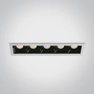 ONE LIGHT Ugradbena svjetiljka led/5×6,5w/3000k/5×550lm/36°/350ma ip20 bijela dm50507b/w/w