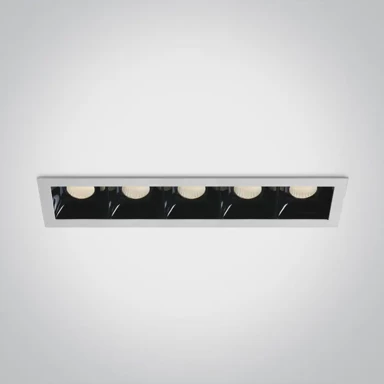 ONE LIGHT Ugradbena svjetiljka led/5×6,5w/3000k/5×550lm/36°/350ma ip20 bijela dm50507b/w/w