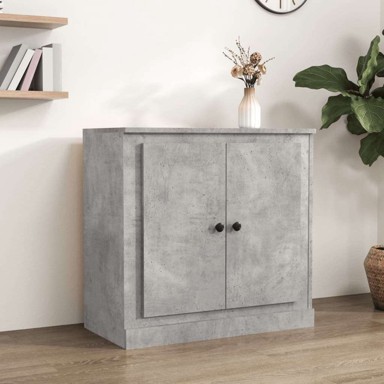 Komoda od konstruiranog drva, 70 x 35,5 x 67,5 cm, beton siva
