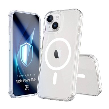 3MK Armor MagCase, iPhone 13/14, prozirno