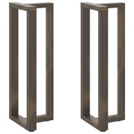 Noge za barski stol t-oblika od čelika, 2 kom, 50 x 35 x (110-111) cm, prirodna