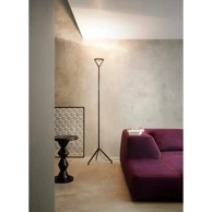 Stajaća LED svjetiljka Lola D15ND 1xR7s, nožni dimmer, crna