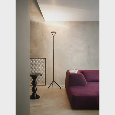Stajaća LED svjetiljka Lola D15ND 1xR7s, nožni dimmer, crna