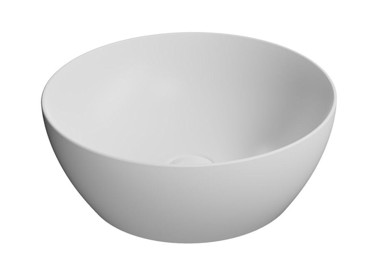 GSI PURA Umivaonik, Ø42 cm, za pult, keramika, bijela mat