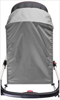 Suncobran za kolica, sivi