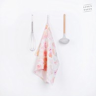 LINEN TALES Lanena kuhinjska krpa 45x65 cm Floral