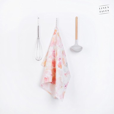 LINEN TALES Lanena kuhinjska krpa 45x65 cm Floral