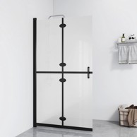 Sklopiva pregrada za tuširanje matirano ESG staklo 90 x 190 cm