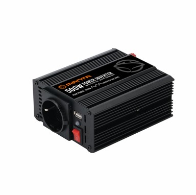 MANTA Pretvarač 12V-24V DC na 230W AC, 500W / 1000W, crni MPI500M
