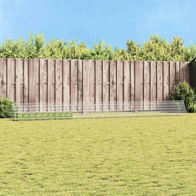 Kavez za zečeve, srebrni, 650 × 55 × 55 cm, cinkani čelik