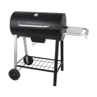 Ovalni roštilj na ugljen s kotačima 105x57x95 cm