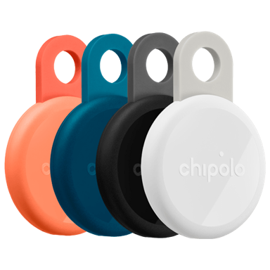 CHIPOLO Bluetooth lokator Loop, crni/bijeli/plavi/narančasti, 4 kom CH070
