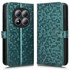 Preklopna maskica novčanik za Xiaomi Redmi Note 15 Pro 5G, romb, zelena