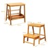 COSTWAY sklopiva drvena stolica-ljestve 45 x 51 x 48 cm