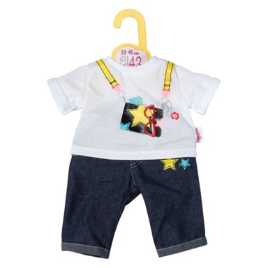 ZAPF Odjeća traper hlače Dolly Moda, 43 cm