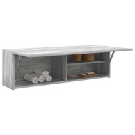 Kupaonski zidni ormarić sivi Sonoma 100x25x30 cm izrađeno drvo