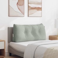 Jastuk za leđa, svijetlo sivi, 100 x 50 cm