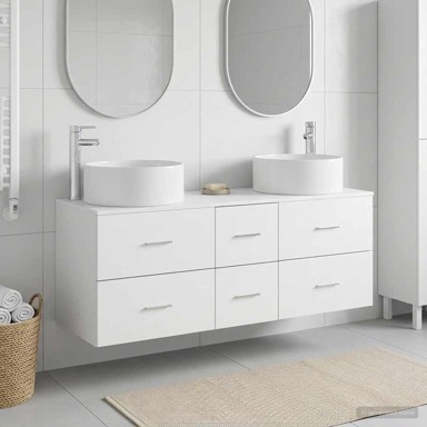 Set kupaonskog namještaja 3 kom 49,5 x 44,5 x 65,5 cm, bijeli