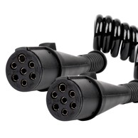 AMIO Rastezljivi kabel TIR 2×7 PIN tip N, 5 m, 24 V, AMIO-04380