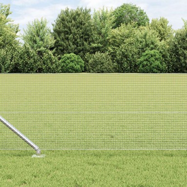 Zavarena žičana ograda s 7 sidrenih zakovica 0.6x10 m galvanizirani čelik