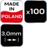 Odstojnici s krugom 3,0 mm, 100 kom.