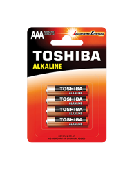 TOSHIBA Alkalne baterije LR03 (AAA), 4 kom