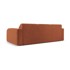MICADONI HOME Smeđa sofa od bouclé tkanine 235 cm Molino, 235x95x72 cm