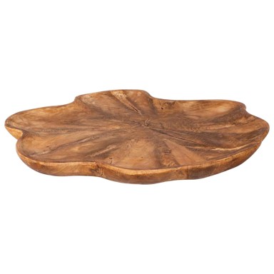 Zdjela za voće Jepara Ø 40 cm, masivna tikovina, teak smeđa