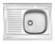 STIL Inox sudoper s ocjeđivačem desni 80x60x18 cm