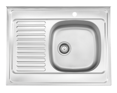 STIL Inox sudoper s ocjeđivačem desni 80x60x18 cm