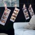 DECOKING Rasvjetni lanac s LED lampicama u obliku štipaljki Pin, 20 lampica, duljina 3,35 m