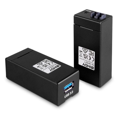 LINDY USB 3.0 optički ekstender 200m, LC, crni