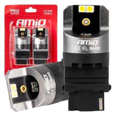 AMIO LED žarulje CANBUS PRO Series 3156 P27W 4x3030 SMD bijele 12V/24V