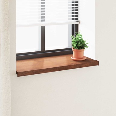Prozorska klupčica, smeđe drvo, 100 x 45 x 4.5 cm, PVC