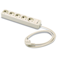 FAMATEL Produžni kabel 5 utičnica, 1.5m, prekidač, 1.5mm² - 2625-PK5/1.5, bijeli