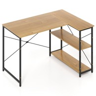 NORTHIX Kutni stol L-oblik, 118x86x74 cm, podesive police