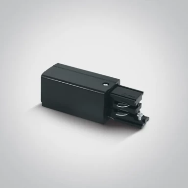 Priključak za šinu DM41004A/B/L, lijevi, 230 V, crni, napajanje